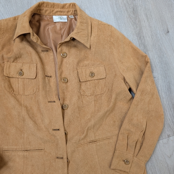 COPY - Studio Works Tan Women's Suede  Shacket /Jacket - Picture 7 of 10